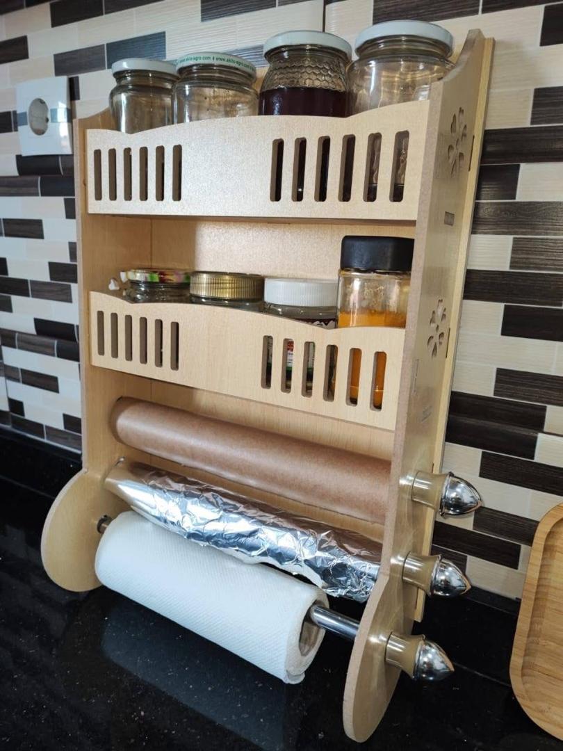 حاملة التوابل و ورق المطبخ