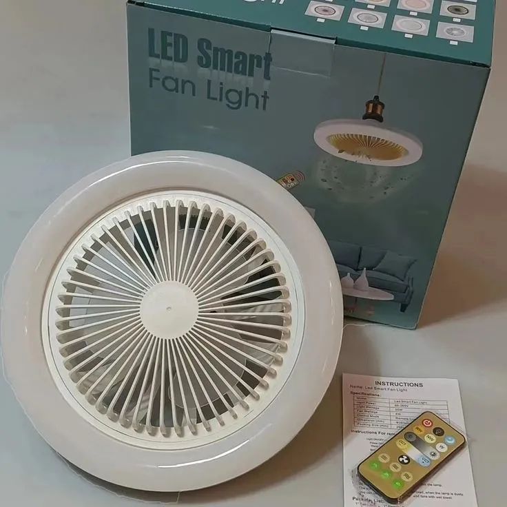 2en1 LED مروحة سقفية ذكية بإضاءة